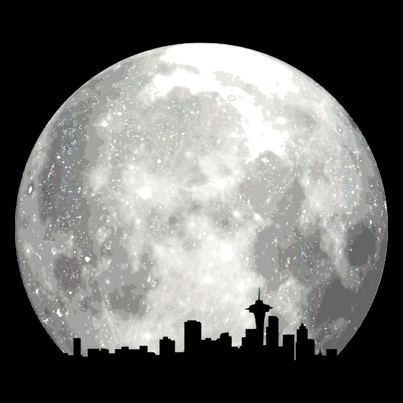 full moon skyline