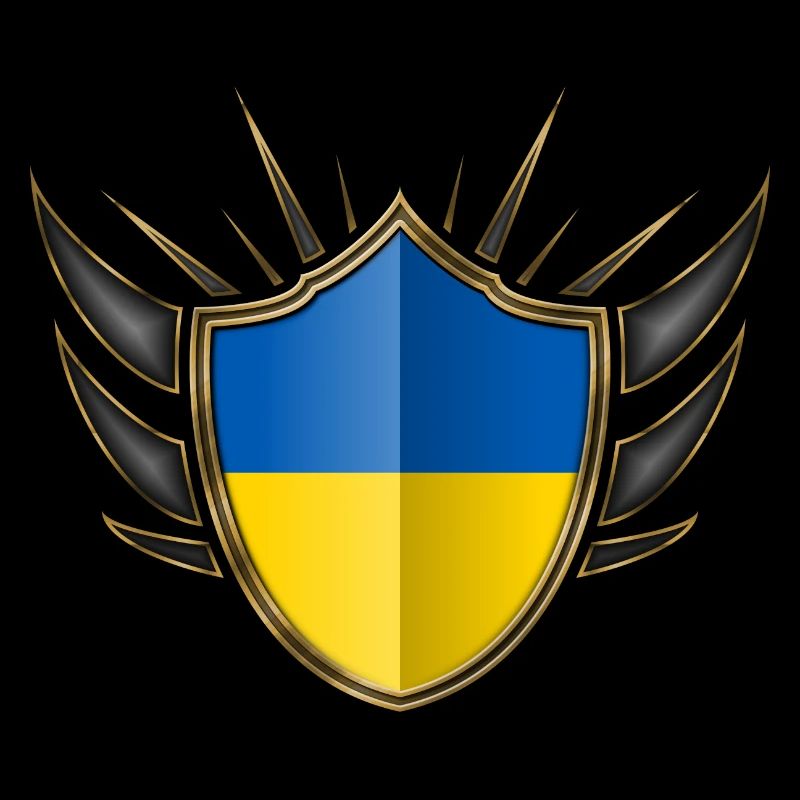 Ukraine Drapeau Gold Crest 014