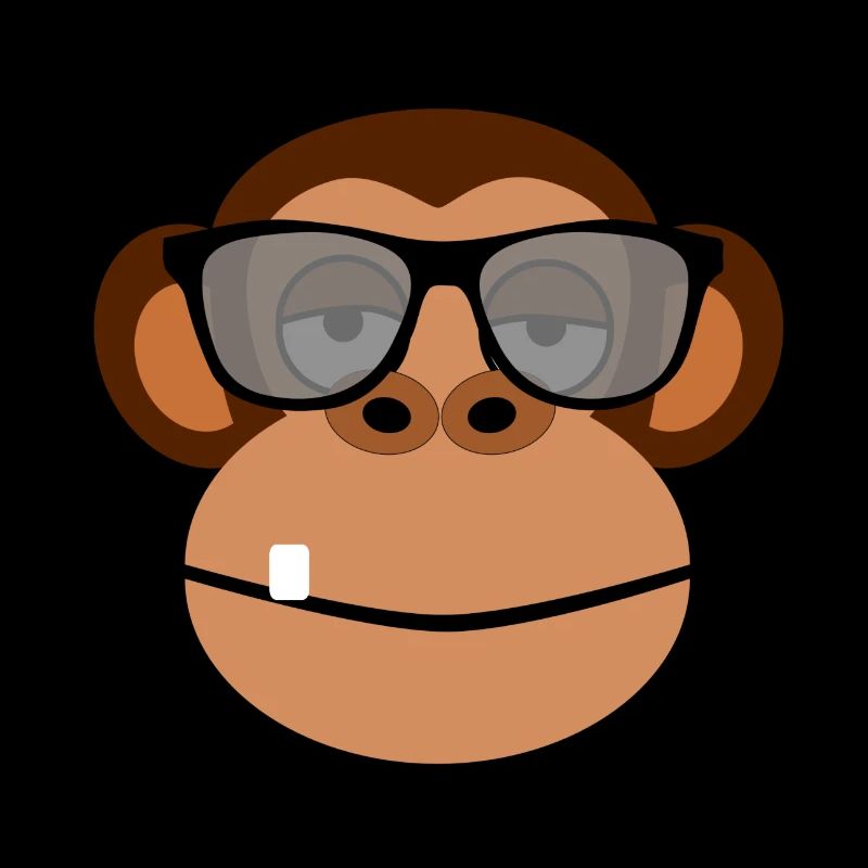 Chilliger Affe mit Sonnenbrille Geschenkidee