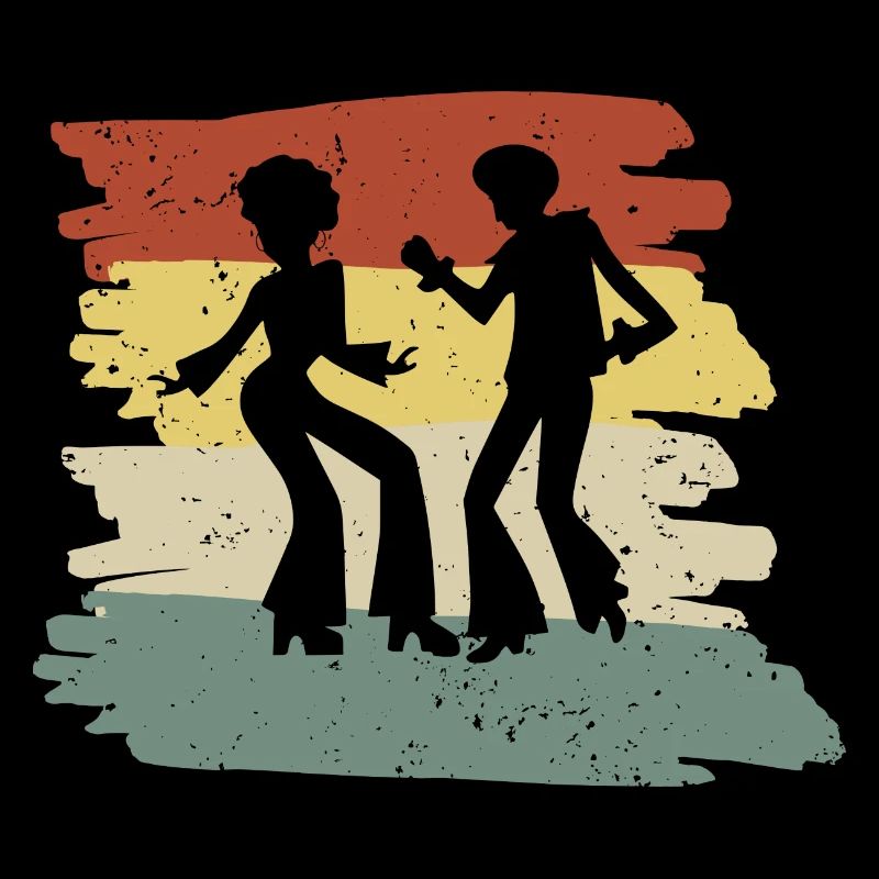 Regenbogen Tanzsilhouette