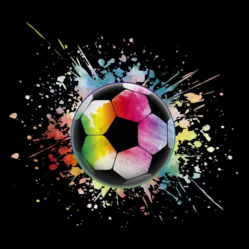 Fußball Regenbogen Bunter Ball