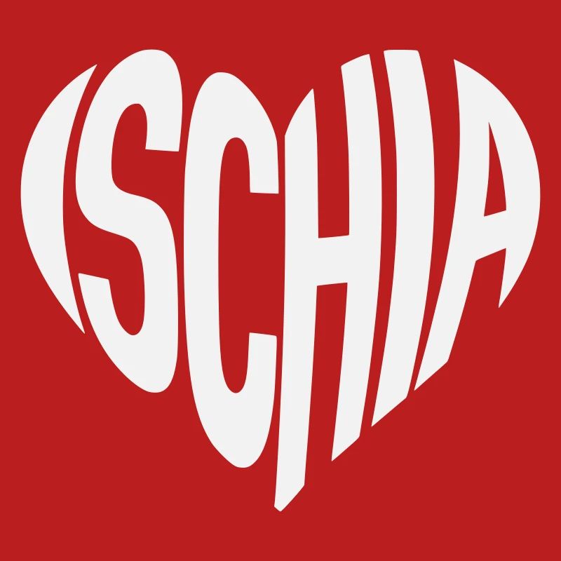 Ischia Heart Shape Typo