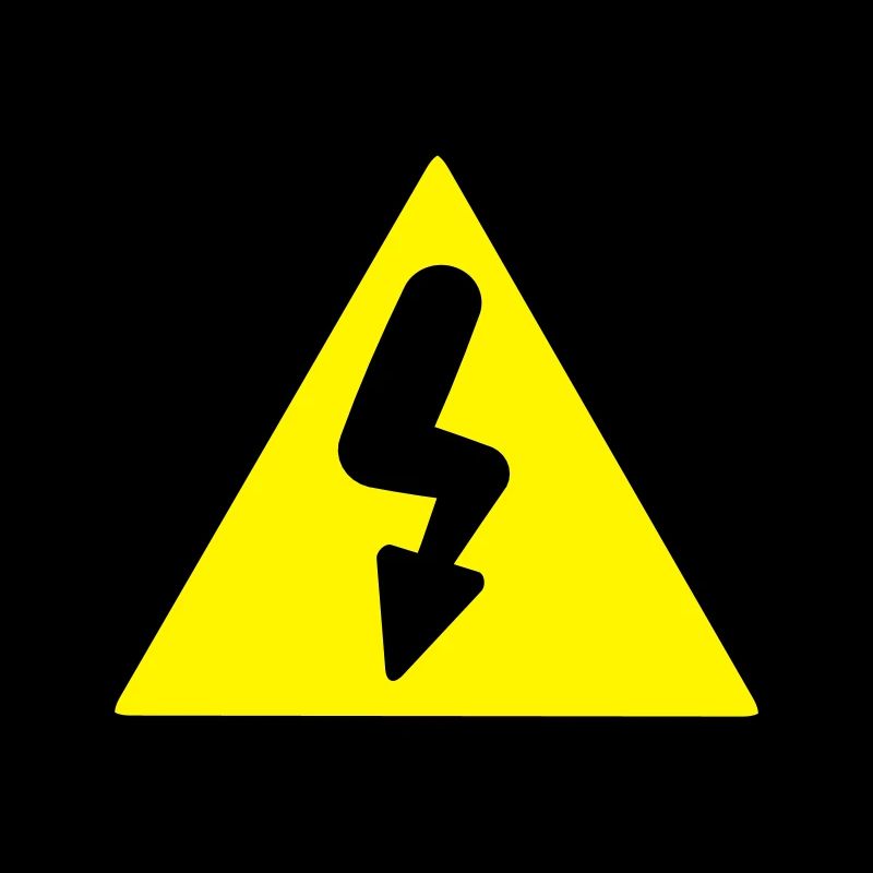 Electricity road sign
