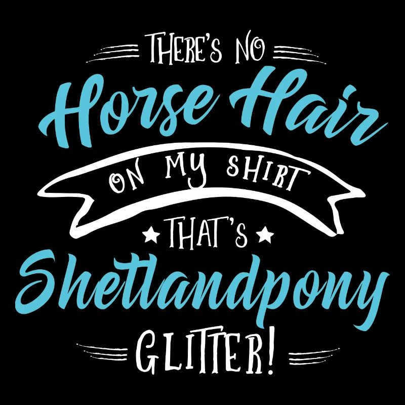 Shetland pony shirt glitter