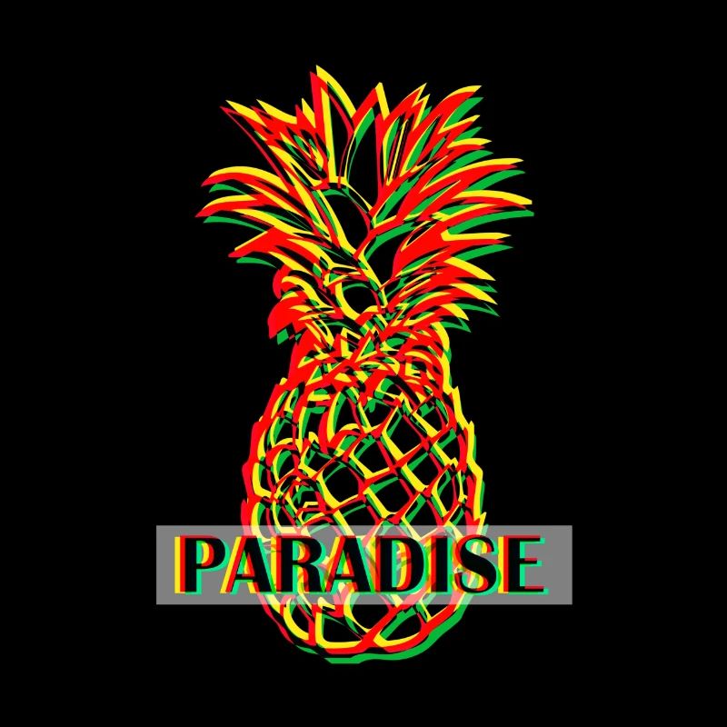 Pineapple in 3D look