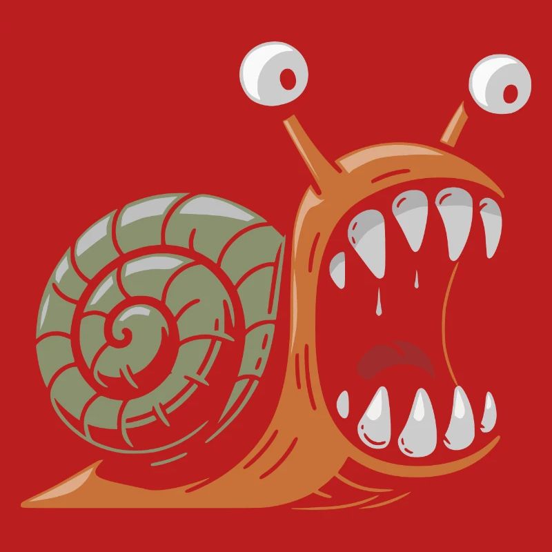 Snail with large teeth