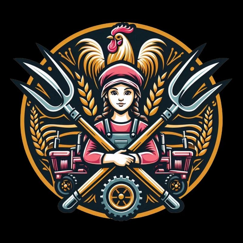 Mädchen vom Dorf Logo