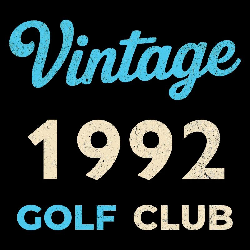 Cadeau rétro de l’année de naissance du club de golf vintage 1992