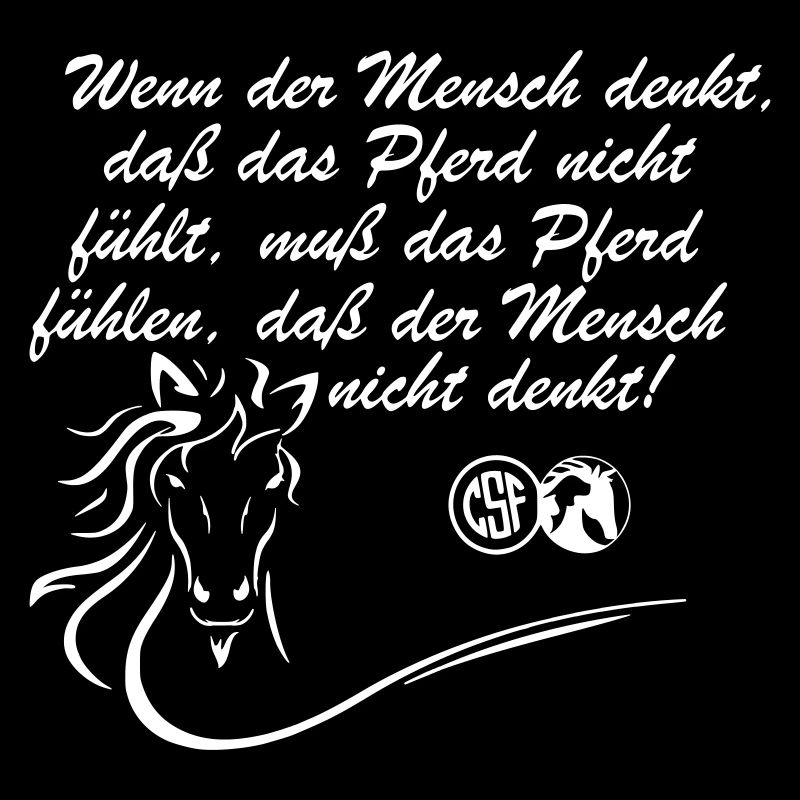 Wenn der Mensch denkt dass das Pferd ...