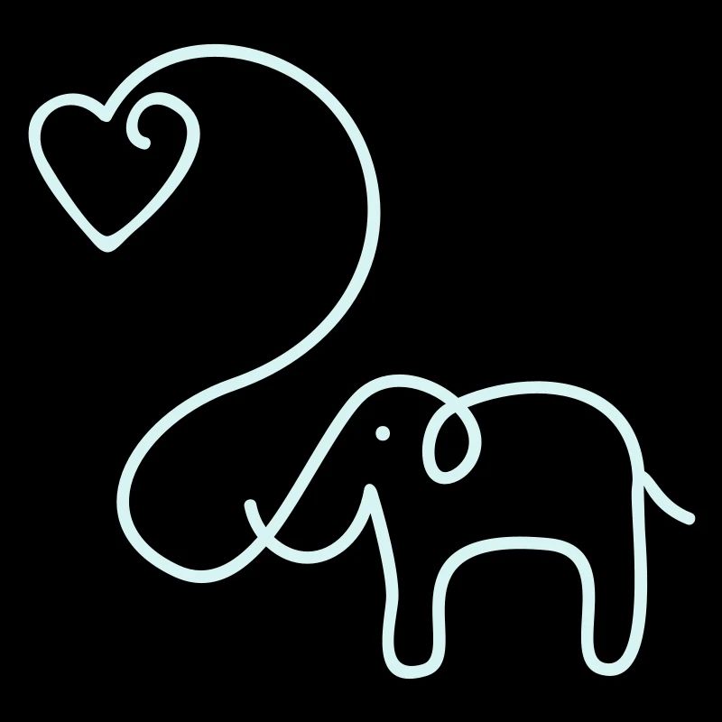 ELEPHANT with heart