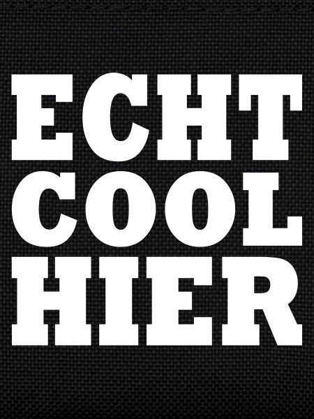 Echt cool hier