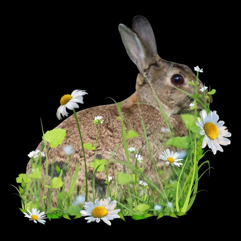 Fleurs blanches de lapin