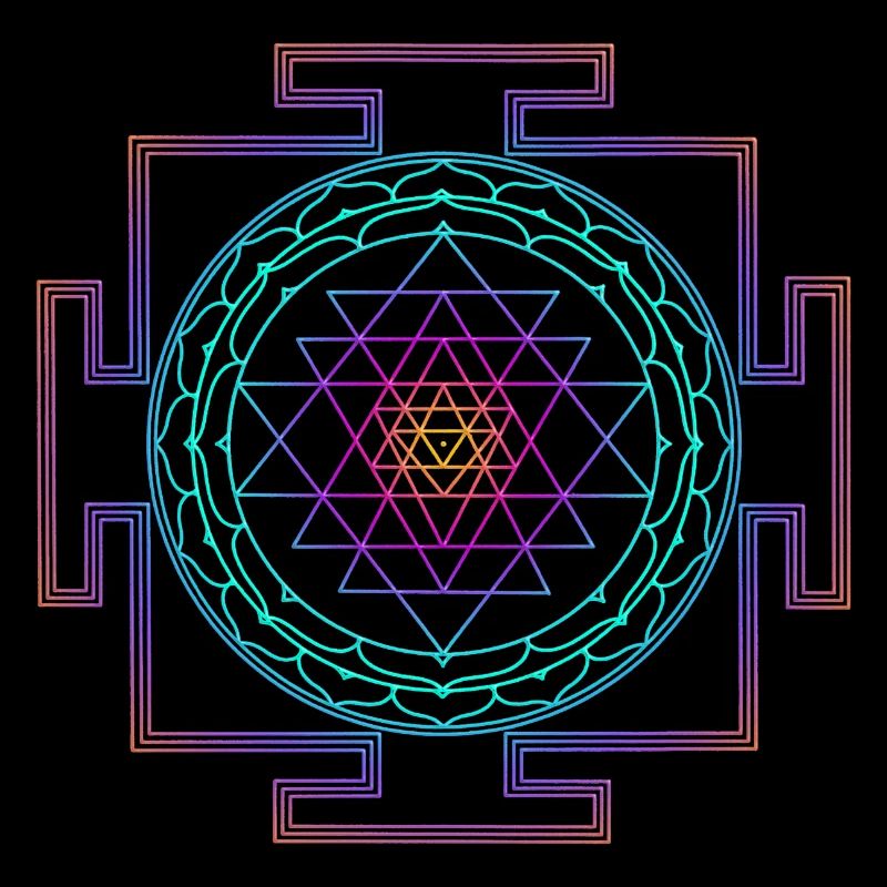 Sri Yantra - filigree