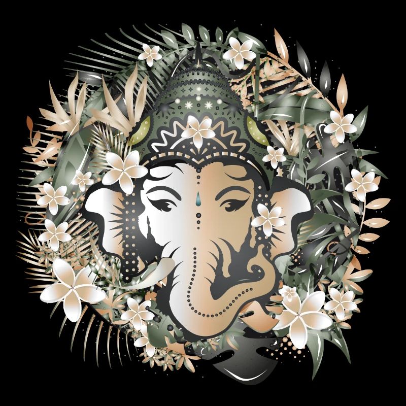 Elefanten Gott Ganesha inmitten des Dschungels