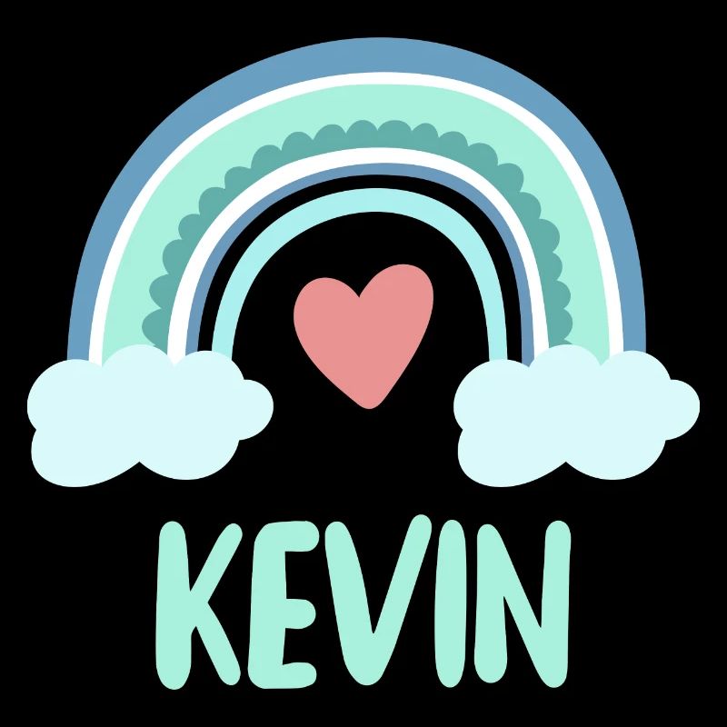 Kevin Name Regenbogen Baby