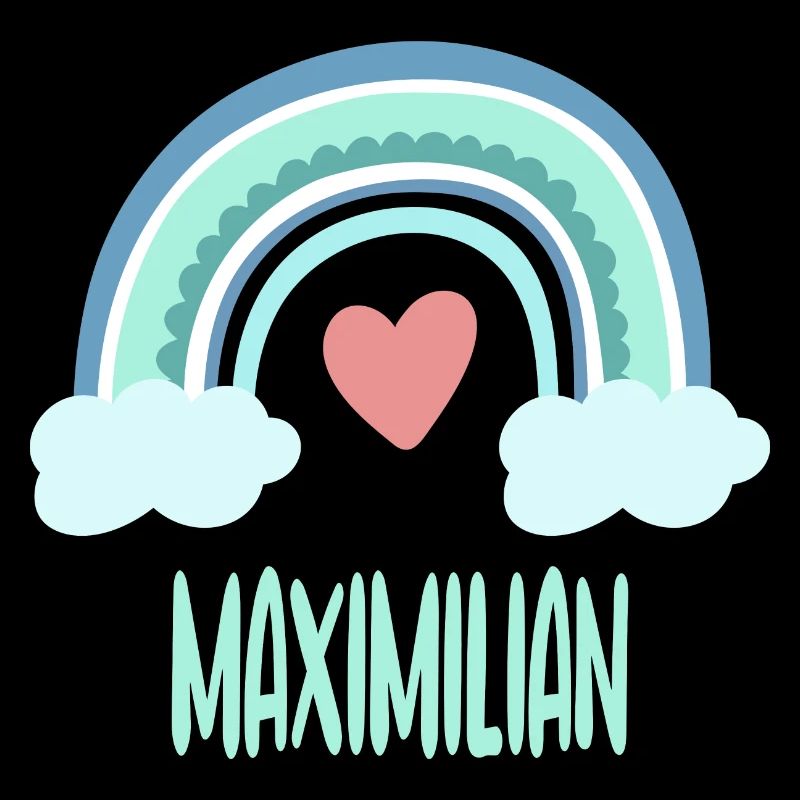 Maximilian Name Regenbogen Baby