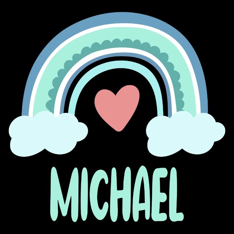 Michael Name Regenbogen Baby