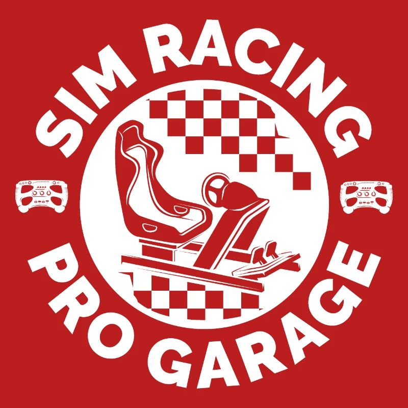 simracing emblem patch sim racer gaming icon