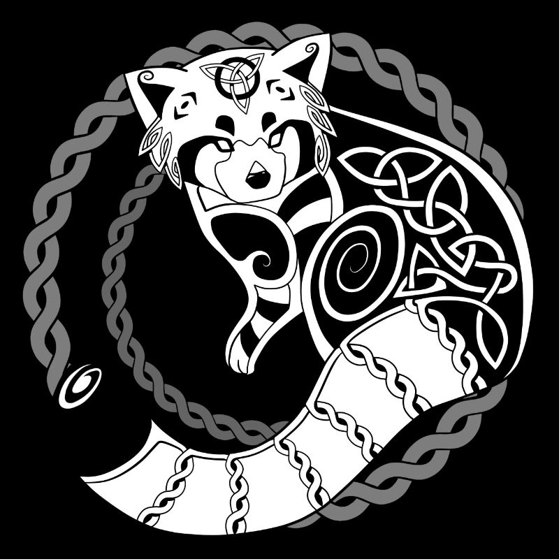 Celtic Red Panda / Panda rouge (transparent)