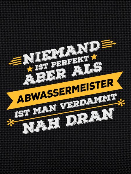 Abwassermeister Beruf Geschenk