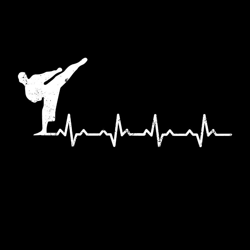 Taekwondo Herzschlag geschenk Kampfsport kampf