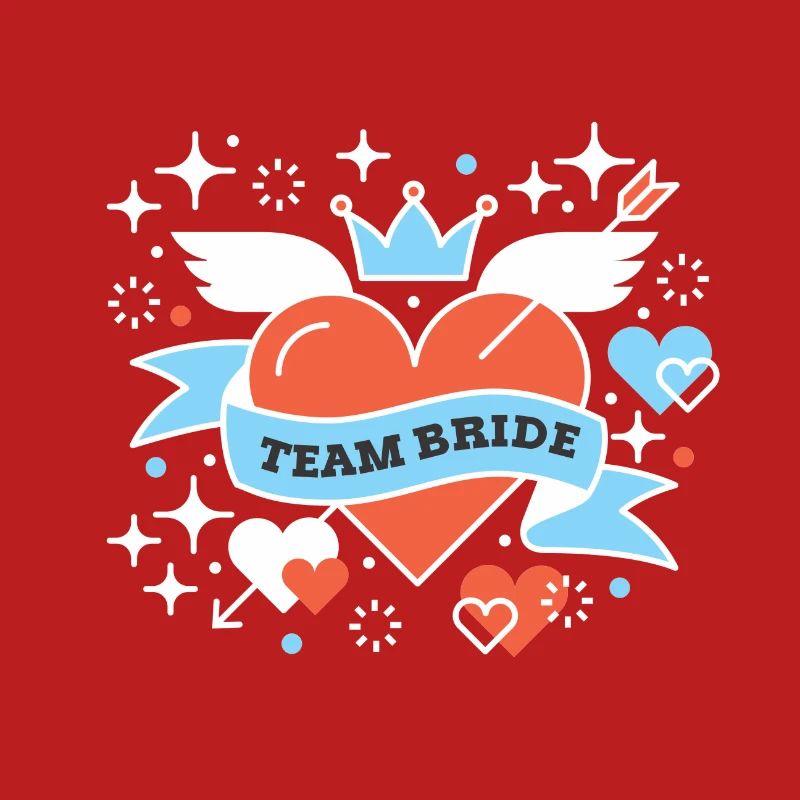 Team Bride Braut Hochzeit Geschenk Ehefrau Party