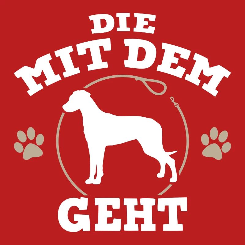 Die mit dem Rhodesian Ridgeback geht - Hund