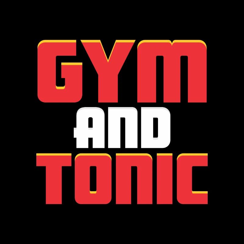 GYM AND TONIC GIN TRINKER TRAINING SPORT