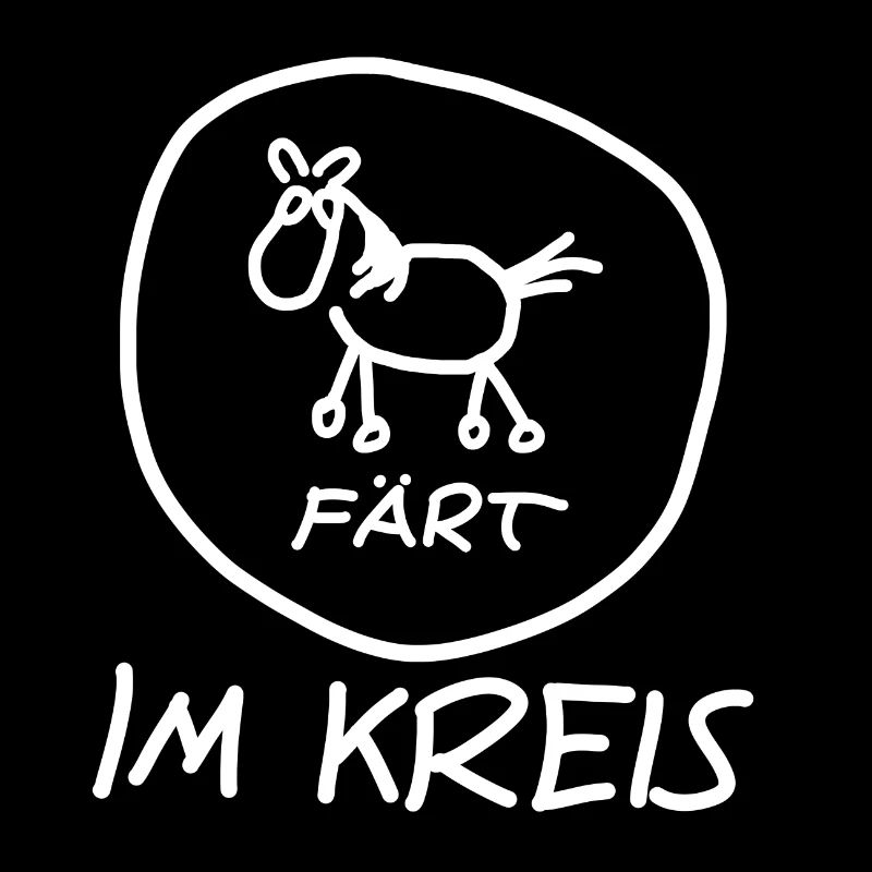 Fart dans le cercle blanc | cheval