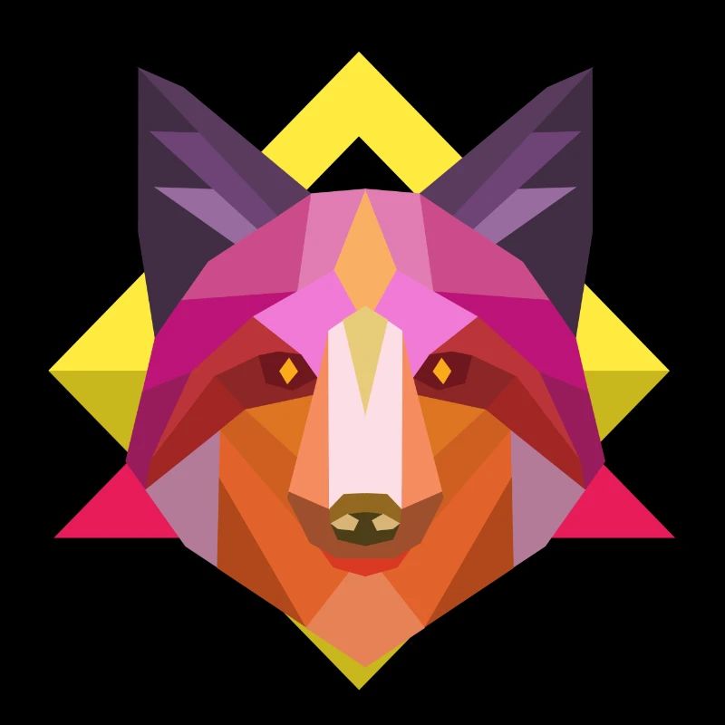 fox shirt abstract fox shirt zoo gift idea