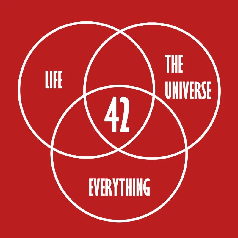 42 - The ultimate answer! Cool, funny idea