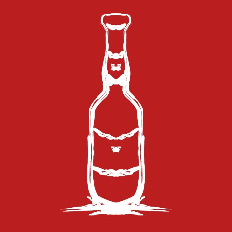 Simple bottle design in white