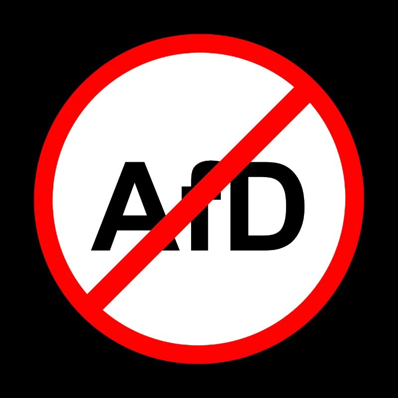 Aucun panneau de signalisation AfD