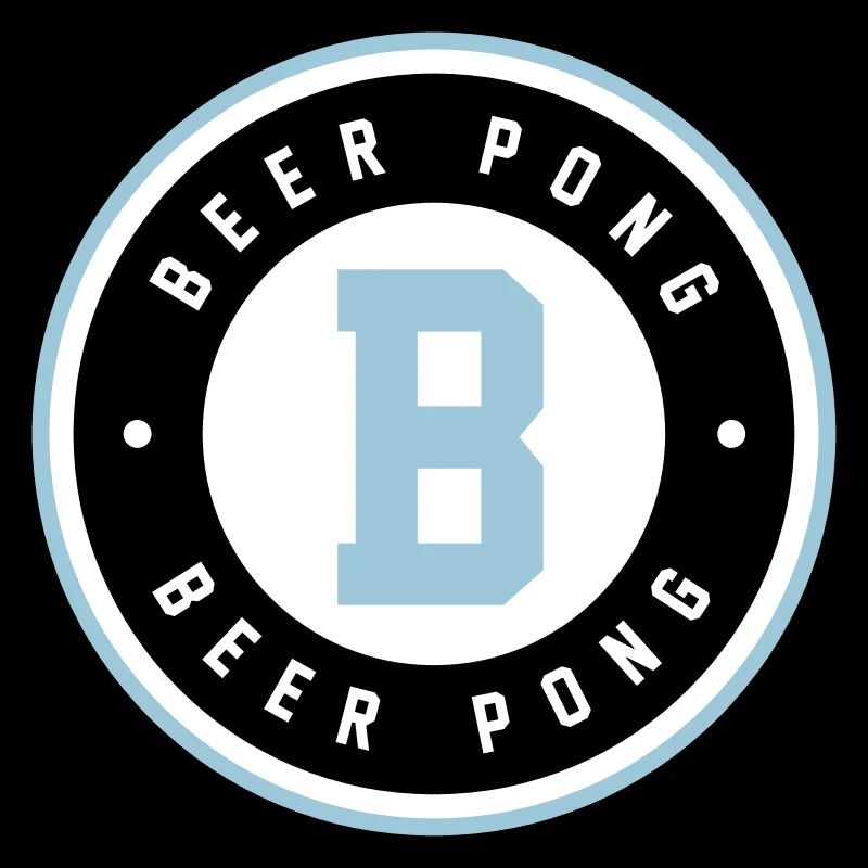 Beer Pong Badge Blue Logo