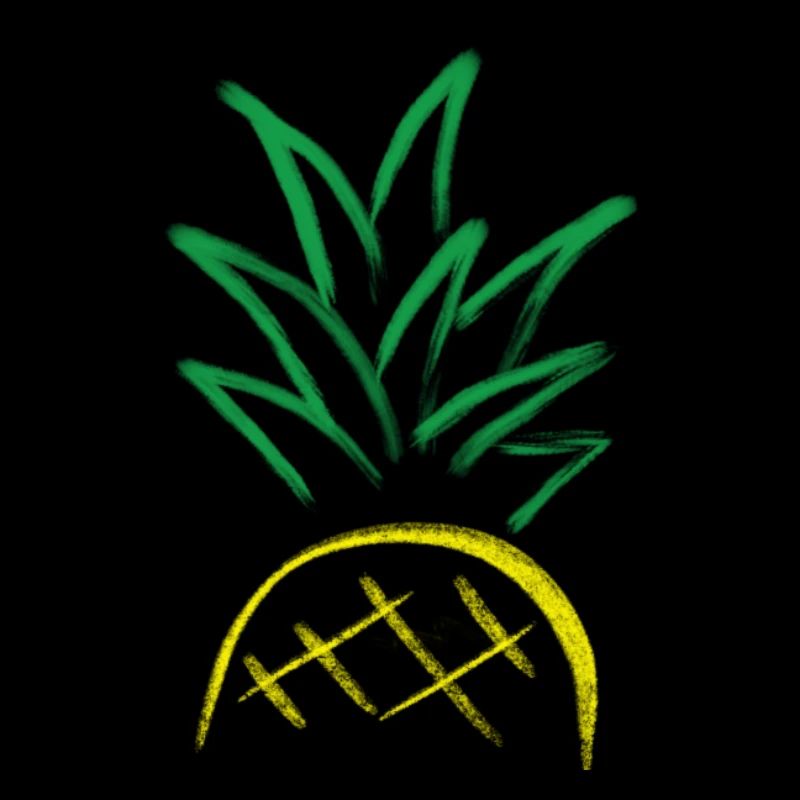 Pineapple Sketch – Fresh Fruit Graphic