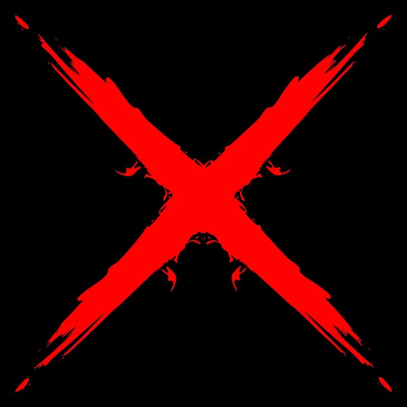 Croix design vectoriel forme rouge