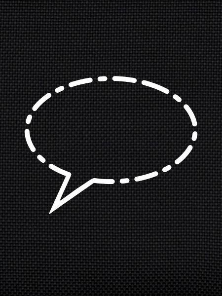 Speech bubble white