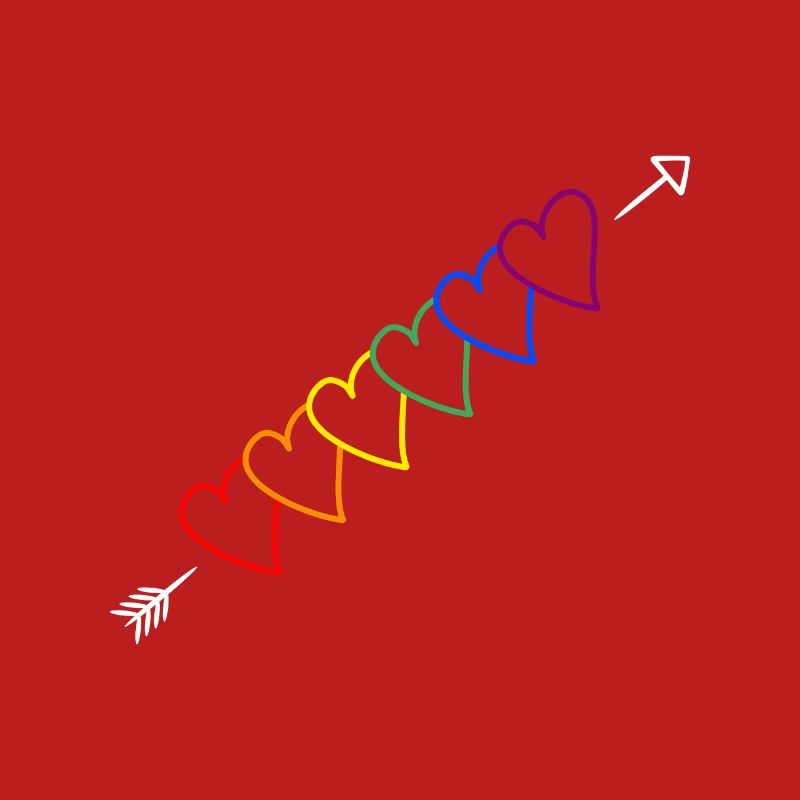 Flèche arc-en-ciel LGBT