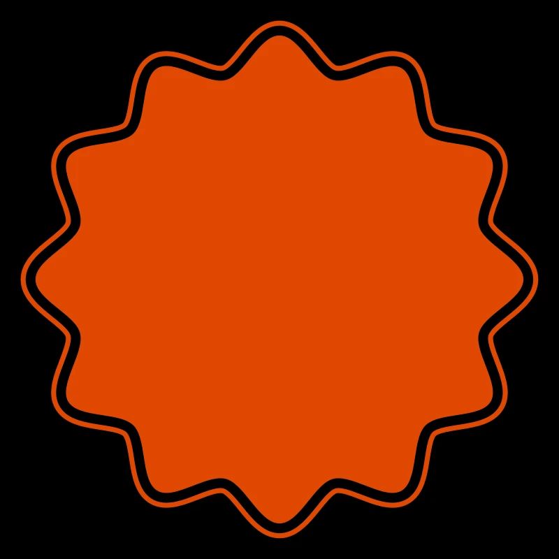 Emblem | Form | Stern runde Ecken (Vectorgraphic)