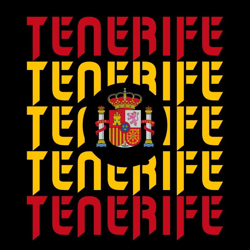 Tenerife Spain flags design