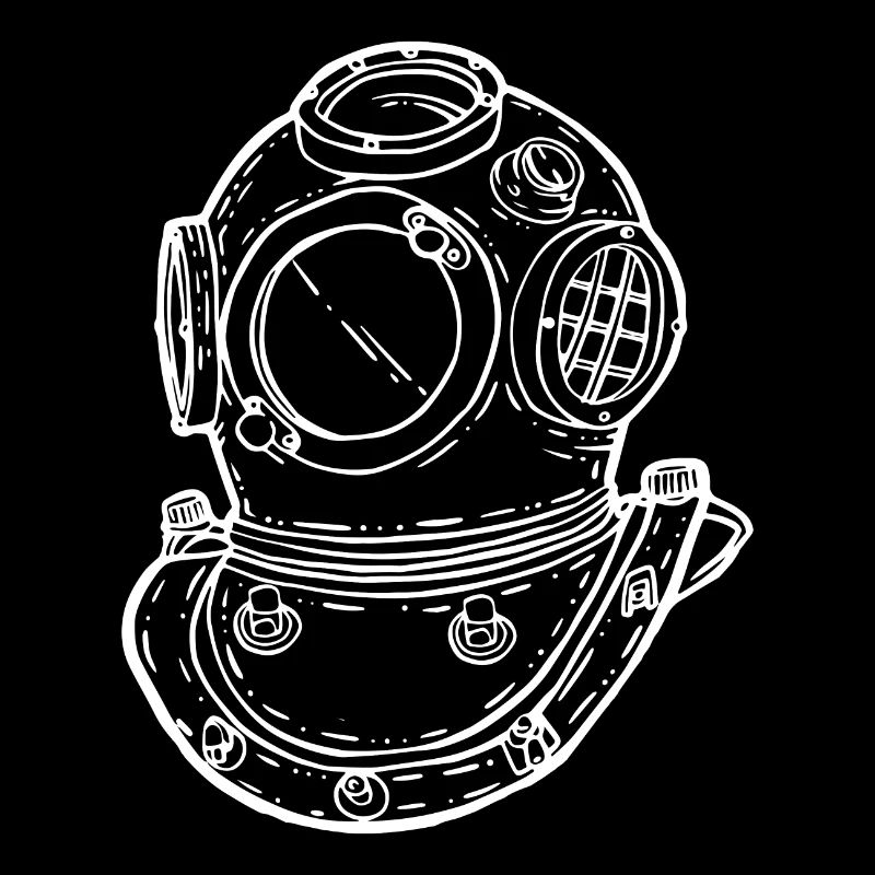 Casque de plongée vintage Passion Underwater World