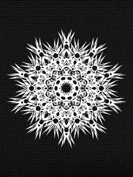 Geometric lines mandala shape