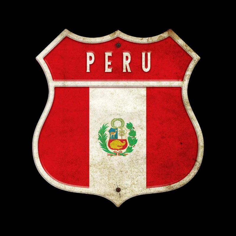 Peru Wappen Flaggen Design
