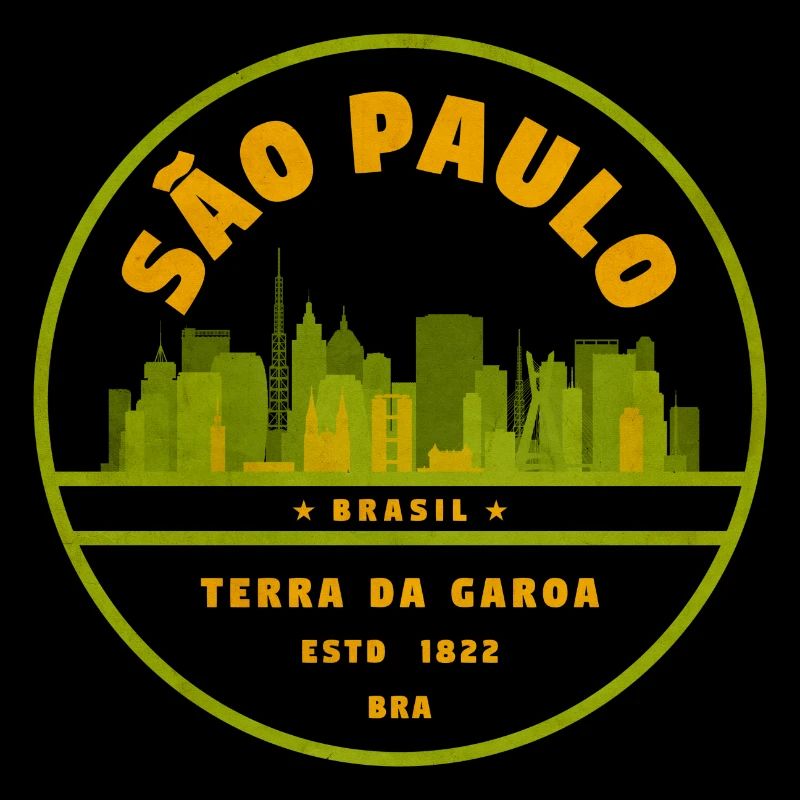 São Paulo Skyline Seal Green