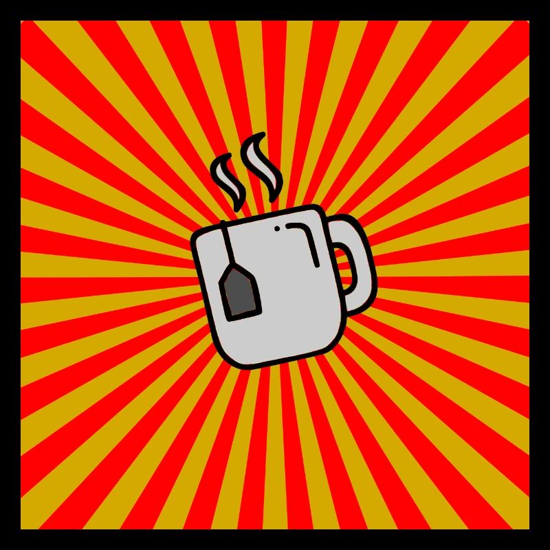 Sunburst Tea rouge jaune-Sunrise Teacup