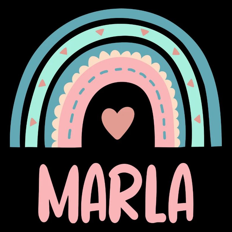 Marla Name Regenbogen Baby