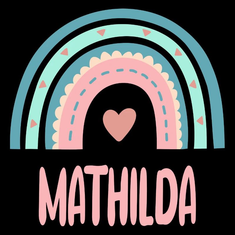 Mathilda Name Regenbogen Baby