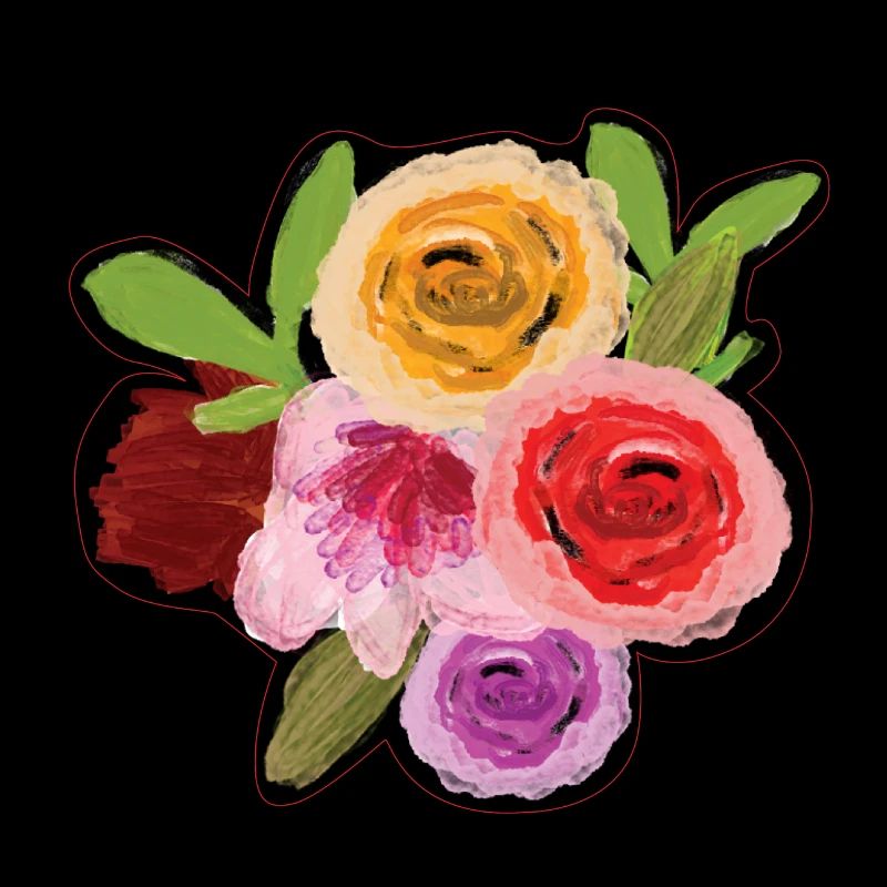 Illustration florale à l’aquarelle