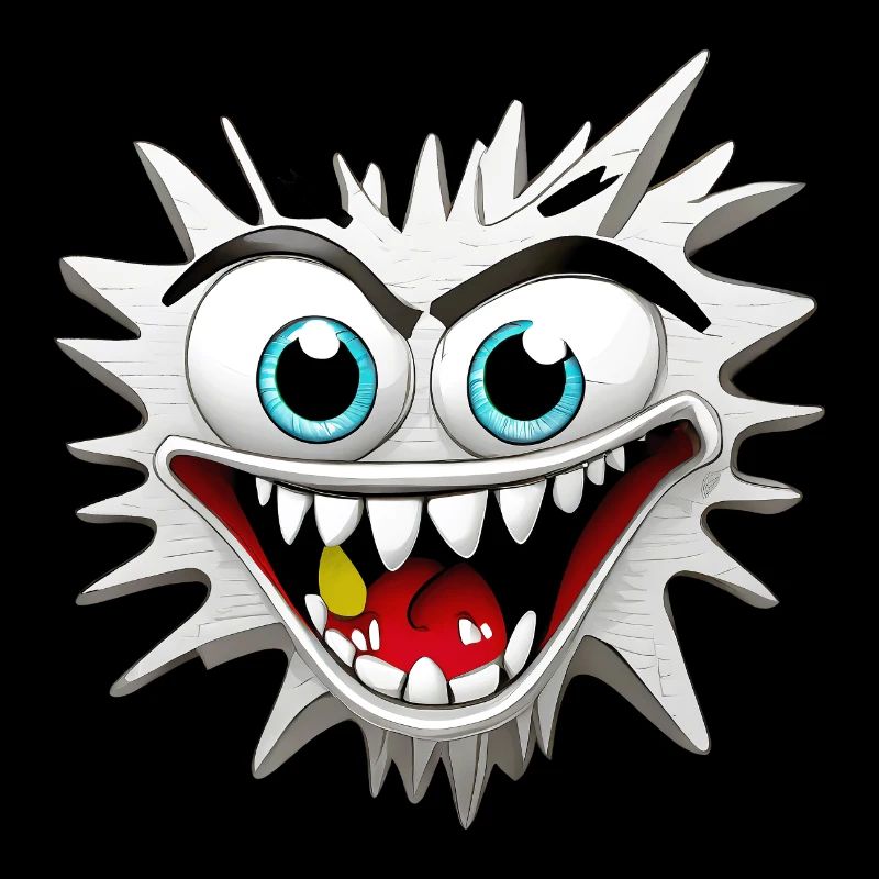 Scary and Delusional Monster Head