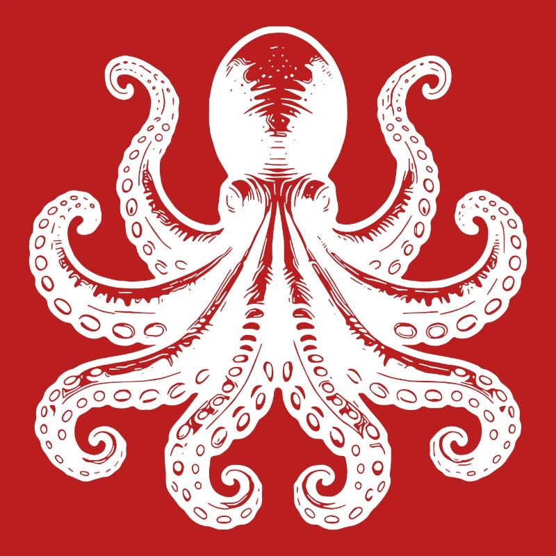 Grim Squid Octopus avec huit bras